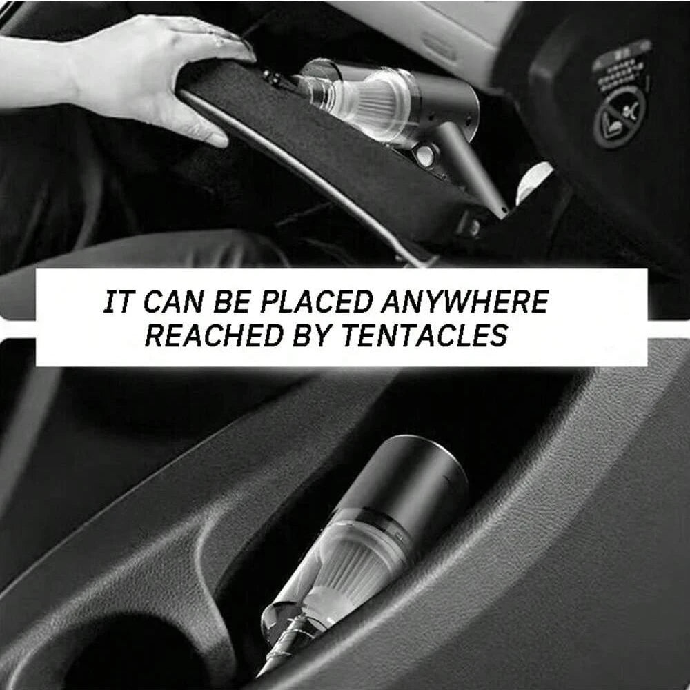 3-in-1 Portable Car & Home Vacuum Cleaner – Suction, Blowing, and USB Rechargeable