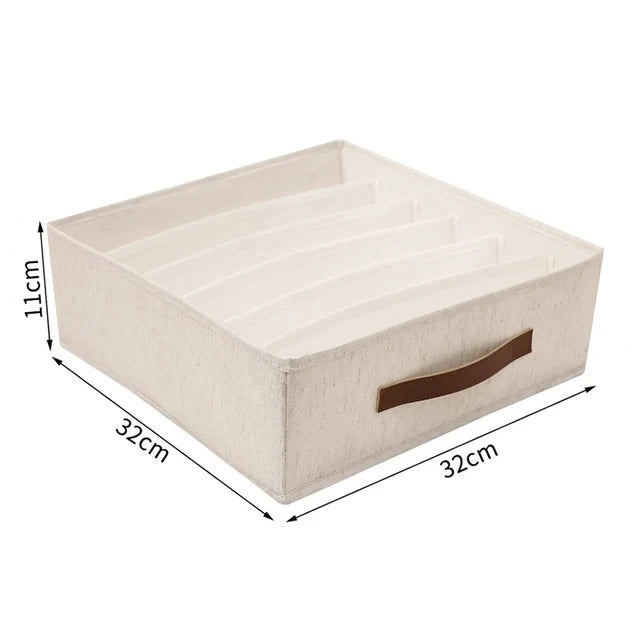 Underwear & Socks Cabinet Drawer Organizer – Wardrobe Storage Box for Clothes, Ties, Pants & Bras