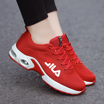 New Women's Running Shoes – Breathable Mesh, Air Cushion Lace-Up Sports Sneakers for Summer