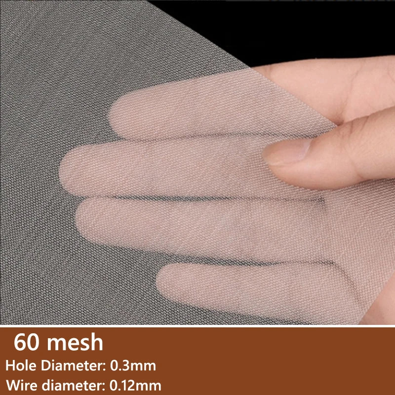 304 Stainless Steel Mesh Filter Sheets 4–400 Mesh Woven Wire Screen 1–5pcs High Quality Filtration Mesh