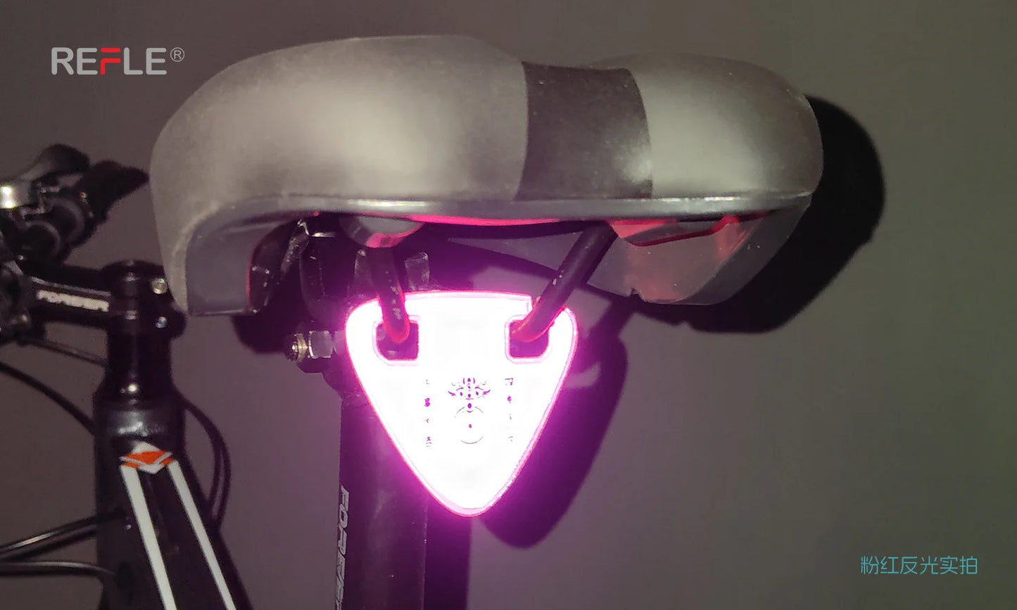 High Brightness Reflective Bike Tail Light – Battery-Free Emergency Night Cycling Safety Warning Light for Mountain & Road Bikes