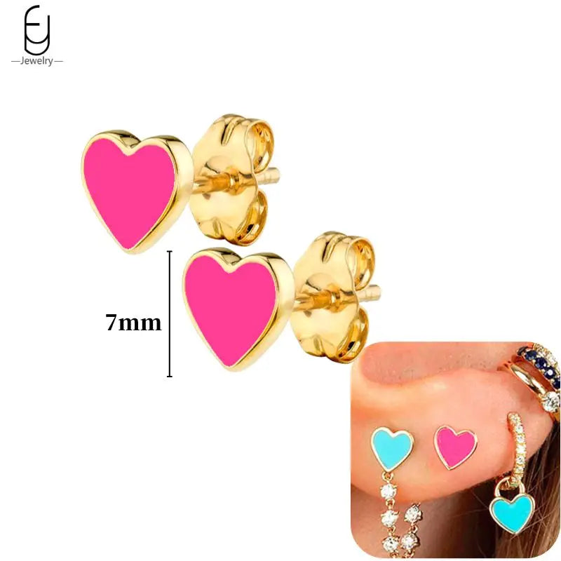 925 Sterling Silver Earrings for Women – Cute Starfish & Shrimp Pendant, Red Chili & Star Enamel Gold Fashion Jewelry
