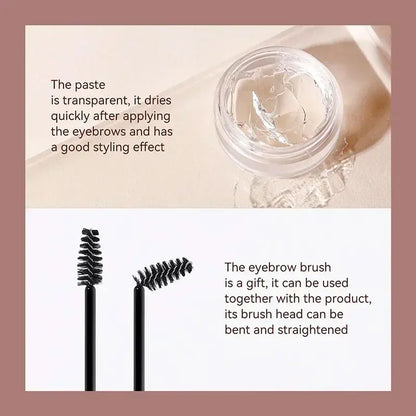 Waterproof 3D Eyebrow Styling Cream – Quick-Drying Natural Brow Pomade, Sculpting Gel Wax for Eyebrow Setting
