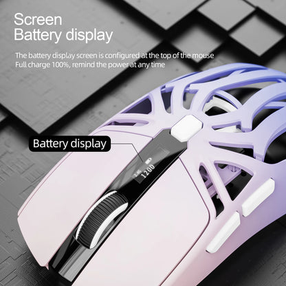 SmailWolf RS8 Wireless Gaming Mouse – Bluetooth & 2.4G, Lightweight E-Sports Mouse, 10,000 DPI, Triple Mode