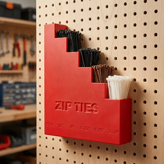 Wall Mounted Cable Tie Rack - Heavy-Duty Multi-Layer Storage Organizer for Garage Tools and Workshop Sorting