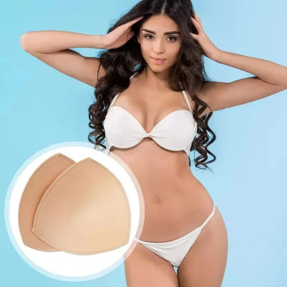 Triangle Push Up Bra Pads for Women – Invisible Bikini & Swimsuit Breast Enhancer Inserts (2–20 Pack)