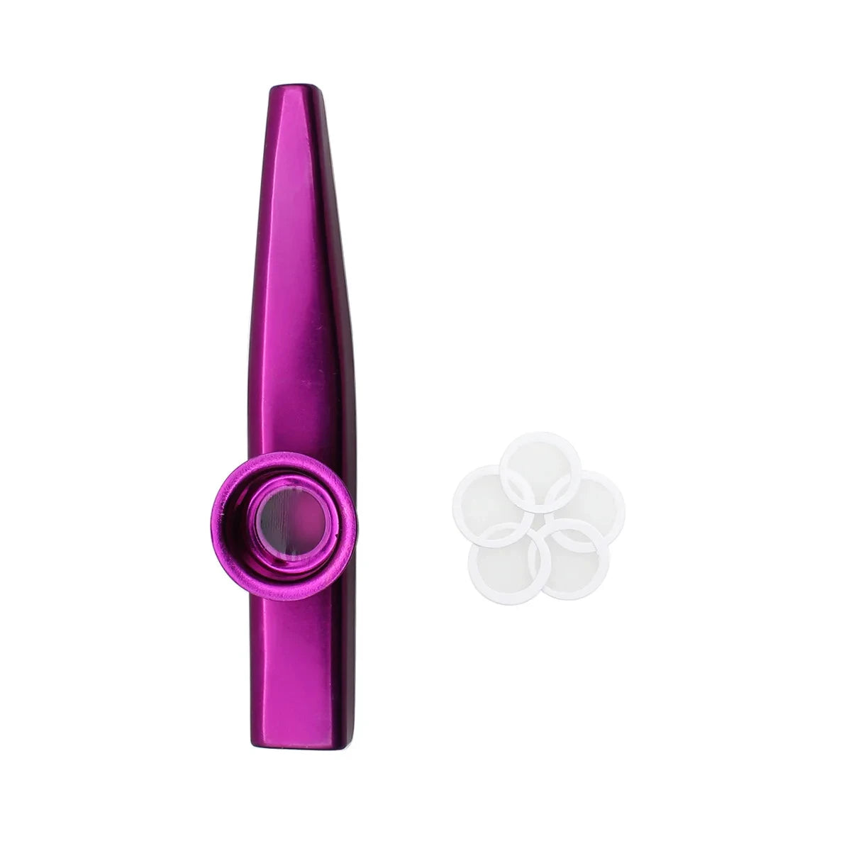 Golden Aluminum Kazoo - Membrane Diaphragm Musical Instrument for Beginners & Performers