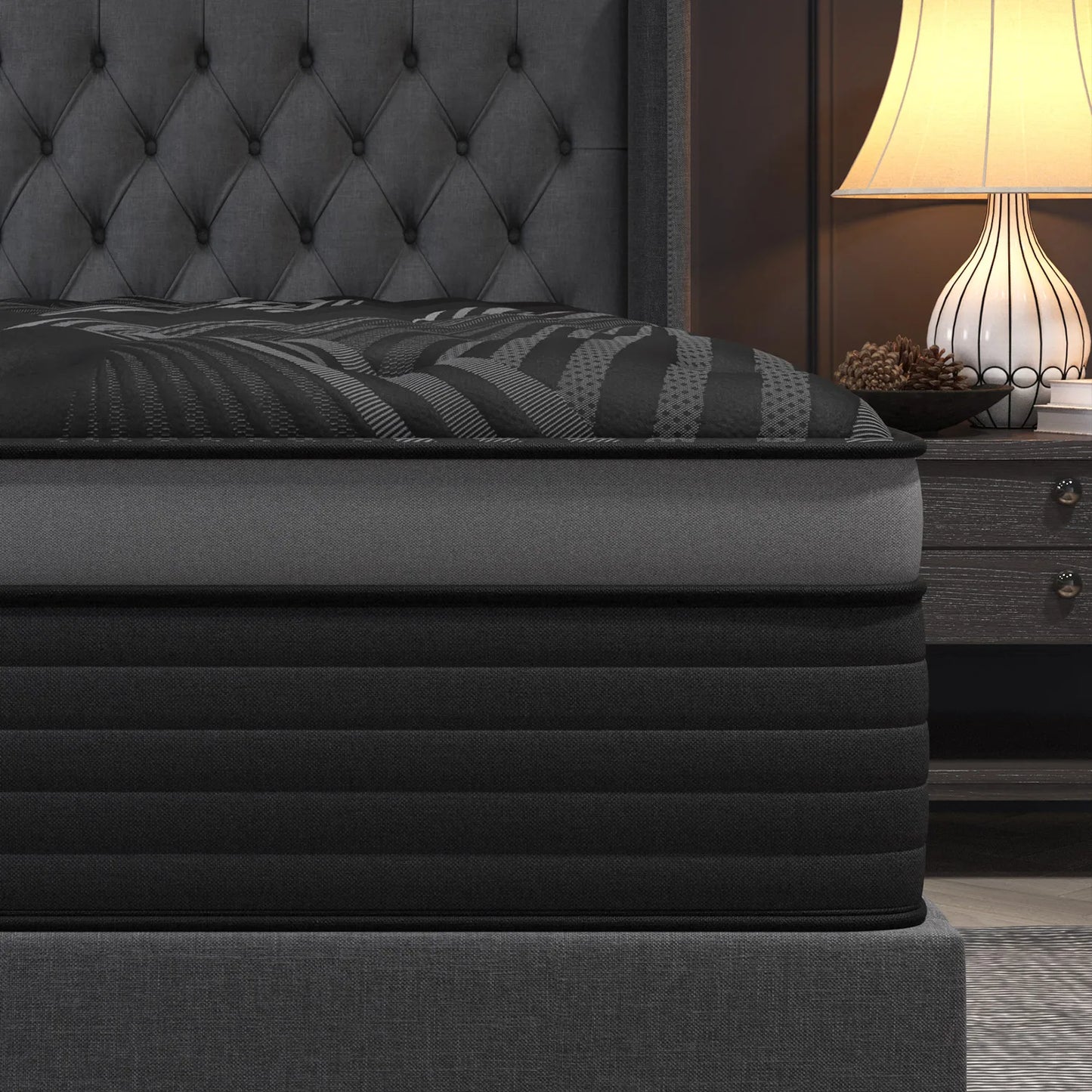Gel Memory Foam Hybrid Mattress - Pocket Spring Medium Firm Mattress in a Box with Motion Isolation for Twin, Full, Queen & King Beds