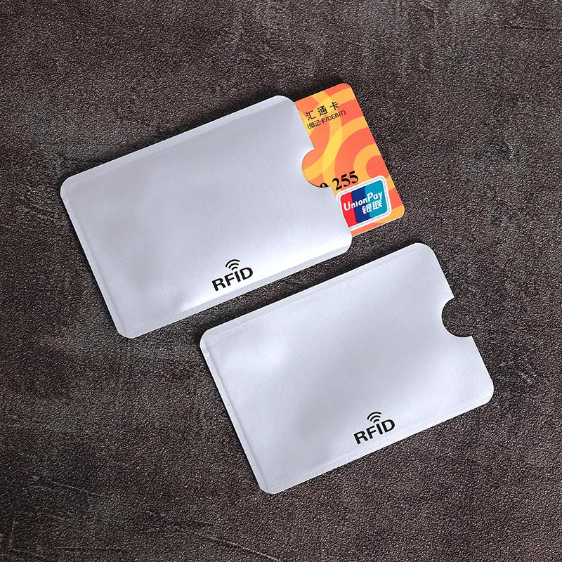 10PCS RFID Card Protector Sleeves - Anti Scan NFC Blocking Aluminum Foil Credit Card Holder