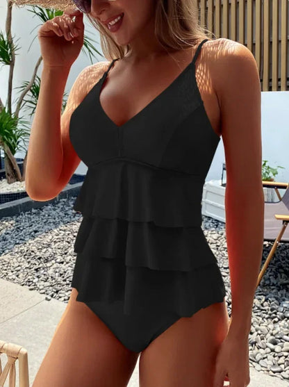 2025 High Waist Bikini Set – Women’s Two-Piece Swimwear, Beachwear & Summer Bathing Suit Tankini