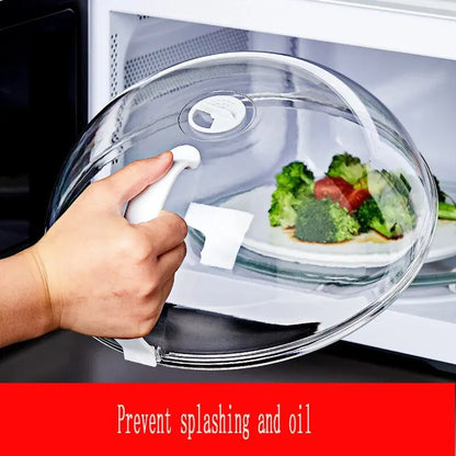 High Temperature Resistant Microwave Oven Splash Proof Cover - Food Heating, Preservation, and Oil Proof (1pc)