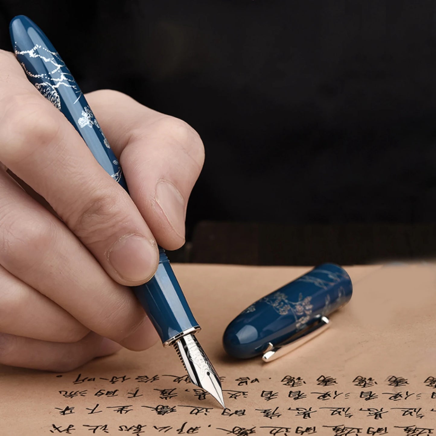 Hongdian N23 Rabbit Year Limited Edition Fountain Pen – Gold Carving High-End Writing Pen for Students & Office Gifts
