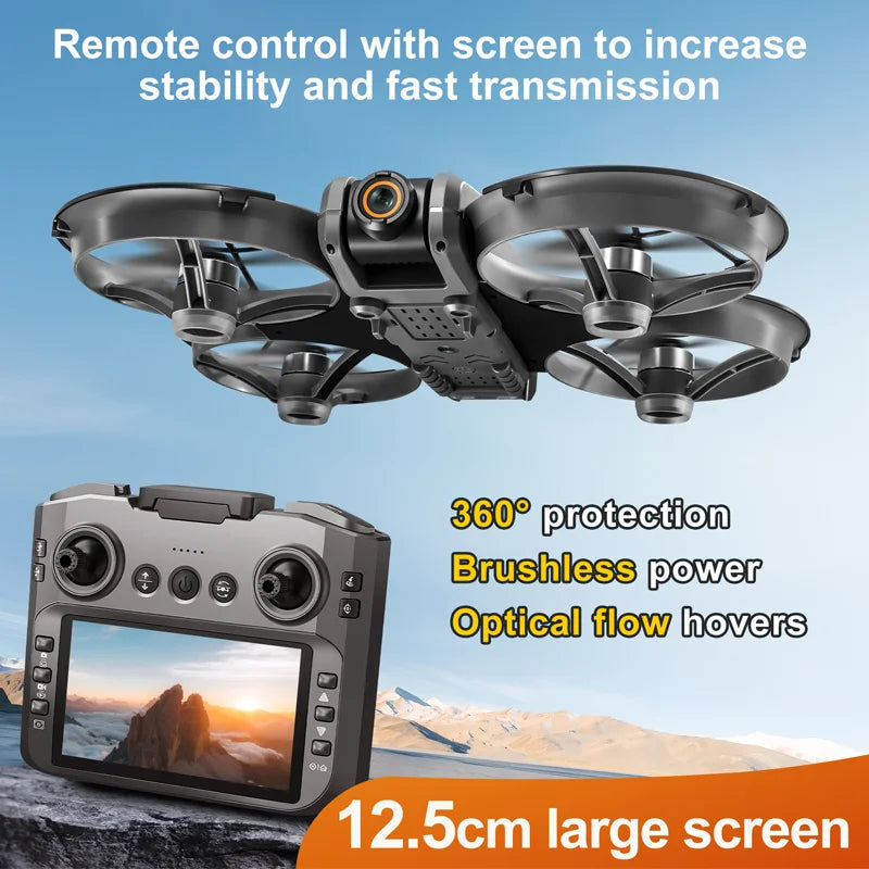S156 GPS Foldable Drone – 8K Dual Camera, 5G WiFi, 360° Obstacle Avoidance, Brushless Motor FPV Quadcopter Toy