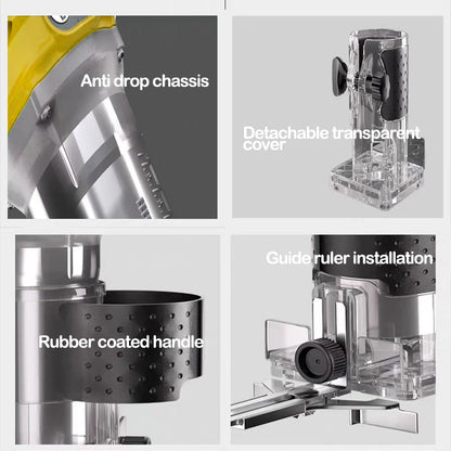 Brushless Electric Trimmer - Woodworking Trimming Machine, Router & Milling Engraving Tool for Dewalt 18V Battery