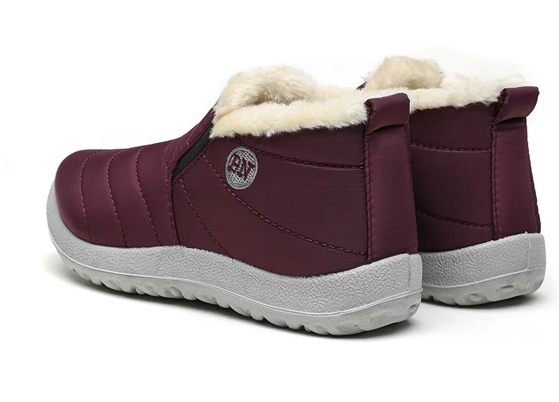 Men’s Winter Ankle Boots — Warm Fur Lined Snow Boots, Casual Shoes for Men and Couples