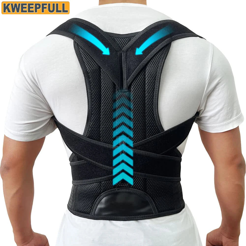 Back Brace Posture Corrector — Adjustable Back Straightener for Women & Men | Scoliosis & Hunchback Correction Posture Trainer