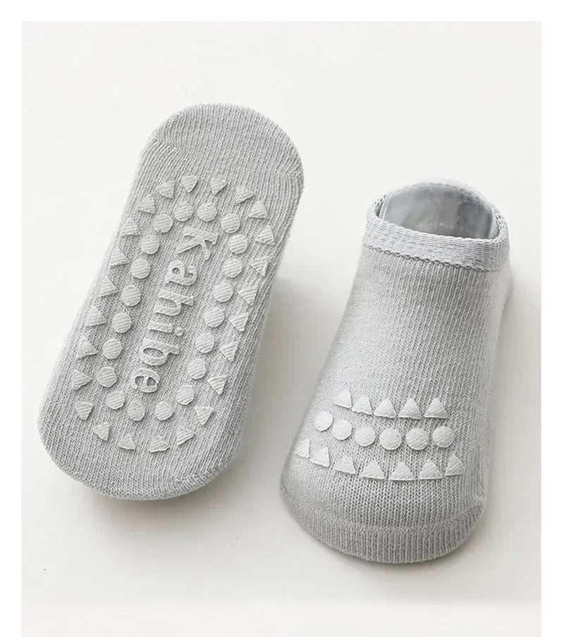 Baby Knee Pads Socks Set – Anti-Slip Crawling Safety Socks for Girls & Boys, Solid Color Leg Protector