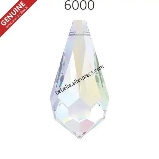 Austria Crystal Drop Pendant - Genuine 6000 Series Rhinestone Charm Bead for DIY Jewelry Making