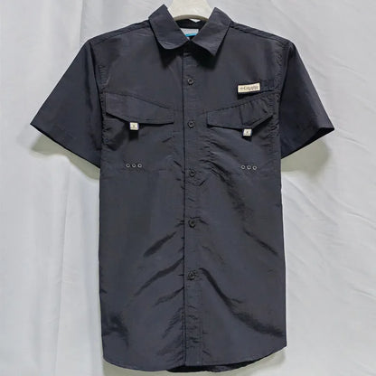 Men’s Short Sleeve Casual Shirt - Stylish Lightweight Fishing & Summer Menswear Top
