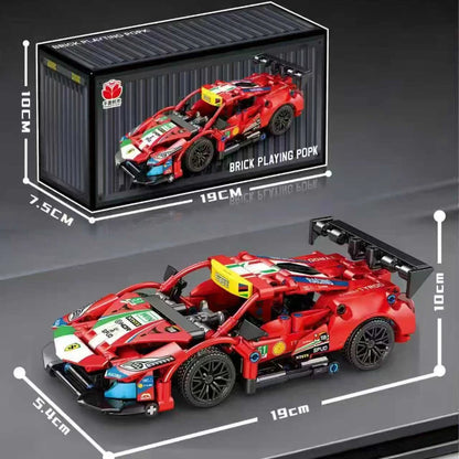 Technical Building Blocks Racing Car Model Kit – Speed City Mechanical Puzzle Bricks Set for Adults & Kids, Creative DIY Construction Toy Gift