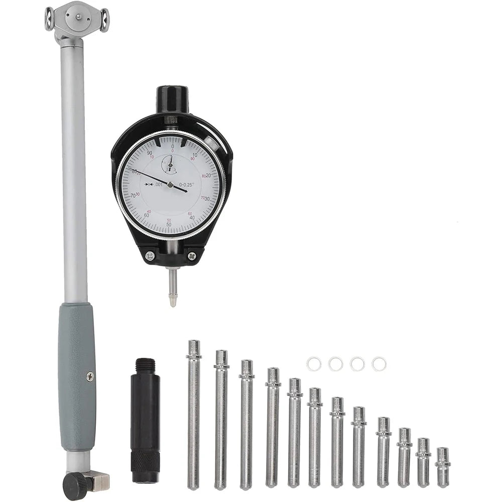 2" - 6" Dial Bore Indicator Gauge | 0.001" Deep Engine Hole Measurement, 50-160mm, 0.01mm Precision