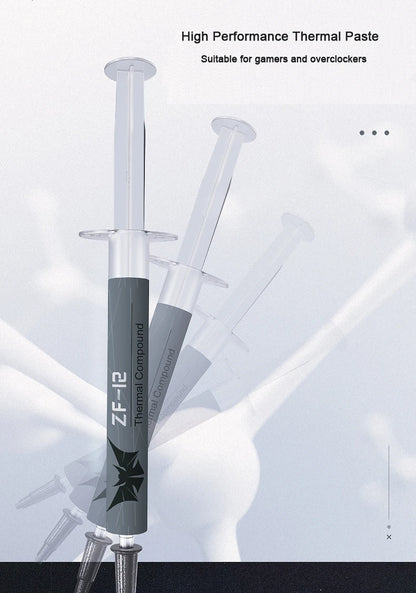 ZF-12 High-Quality CPU Thermal Paste — 12W Thermal Grease Silicone Paste for Processor Cooling