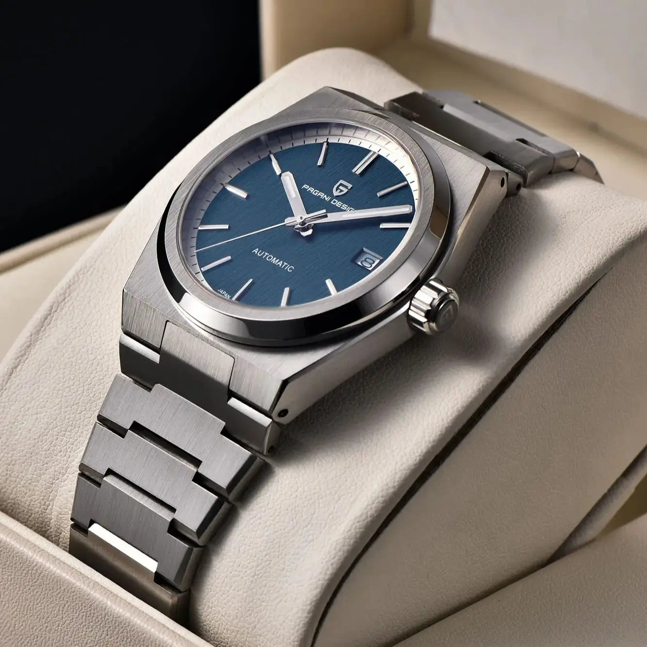 Pagani Design 2024 Men’s Automatic Mechanical Watch – Luxury Sapphire AR Coating, Stainless Steel, 10BAR Waterproof