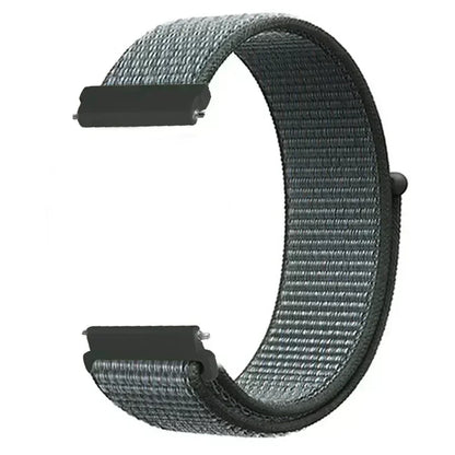 22mm Sport Nylon Loop Watch Band – Breathable Replacement Wristband for NORTH EDGE APACHE-46 Smartwatch, Durable Adjustable Strap