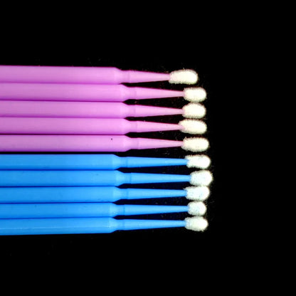 100Pcs 1.5mm Mini Car Touch Up Paint Micro Brush Tips - Purple Auto Applicator Sticks for Detailing - Micro Brush Car Products