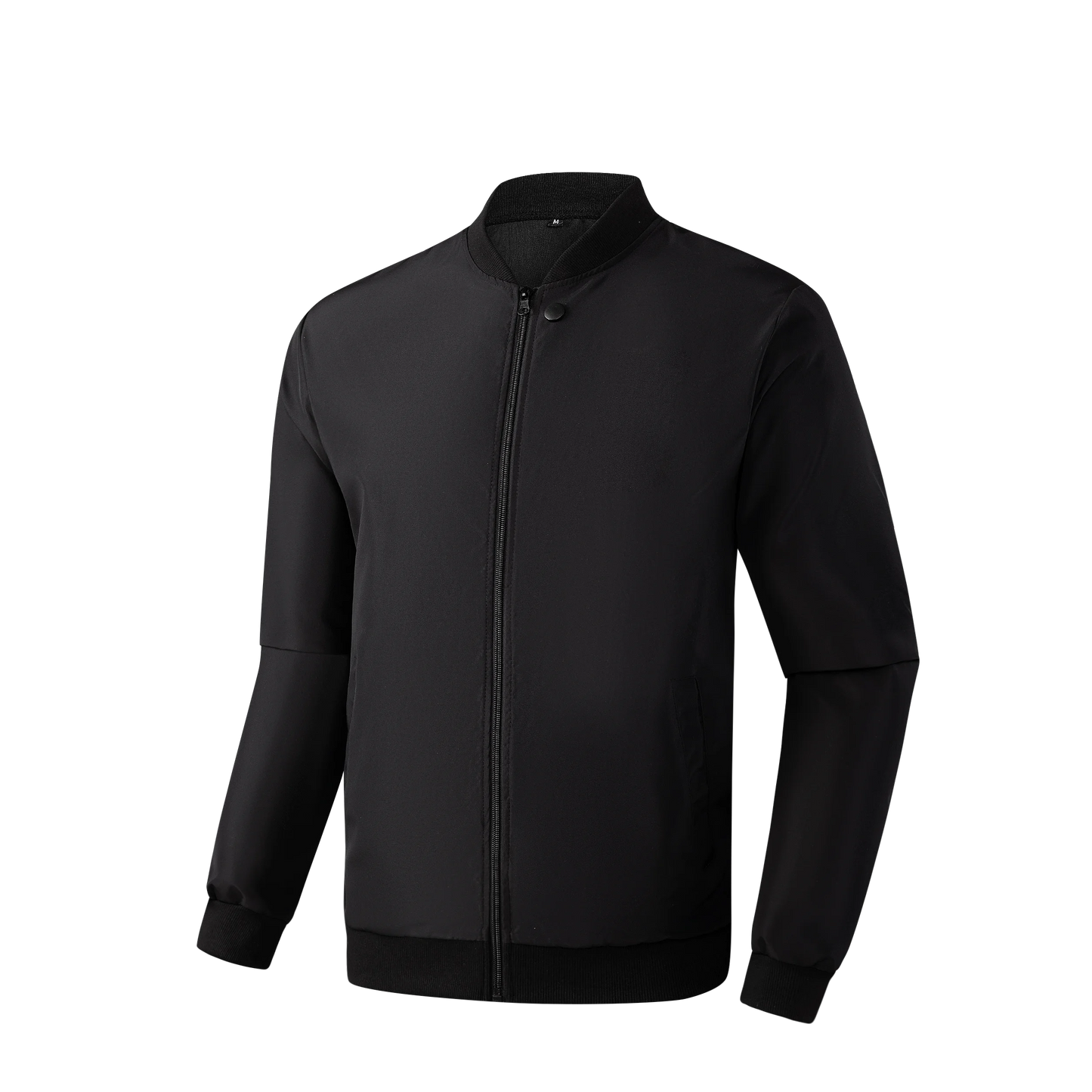 2024 Men's Spring Autumn Jacket – Short Loose Baseball Collar, Solid Color, Business Casual Thin Coat
