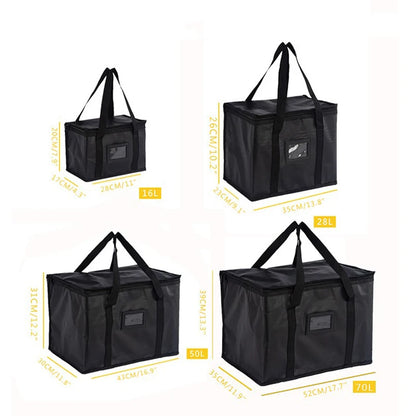 Insulated Thermal Cooler Bag — Large Drink & Food Storage Bag with Zipper, Chilled Lunch Box for Picnic & Meal Storage