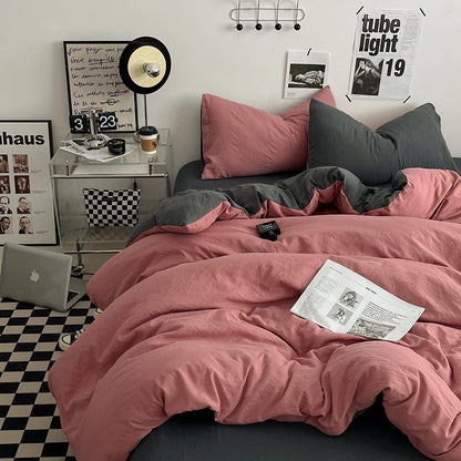 Bedding Comforter Set – Duvet Cover & Bed Sheets with Pillowcases for Queen/King Bed, Edredones de Cama