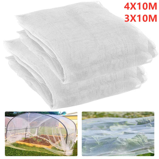 Garden Insect Protection Net - 4x10M Vegetable Fruit Plant Cover for Pest & Bird Protection Greenhouse Care