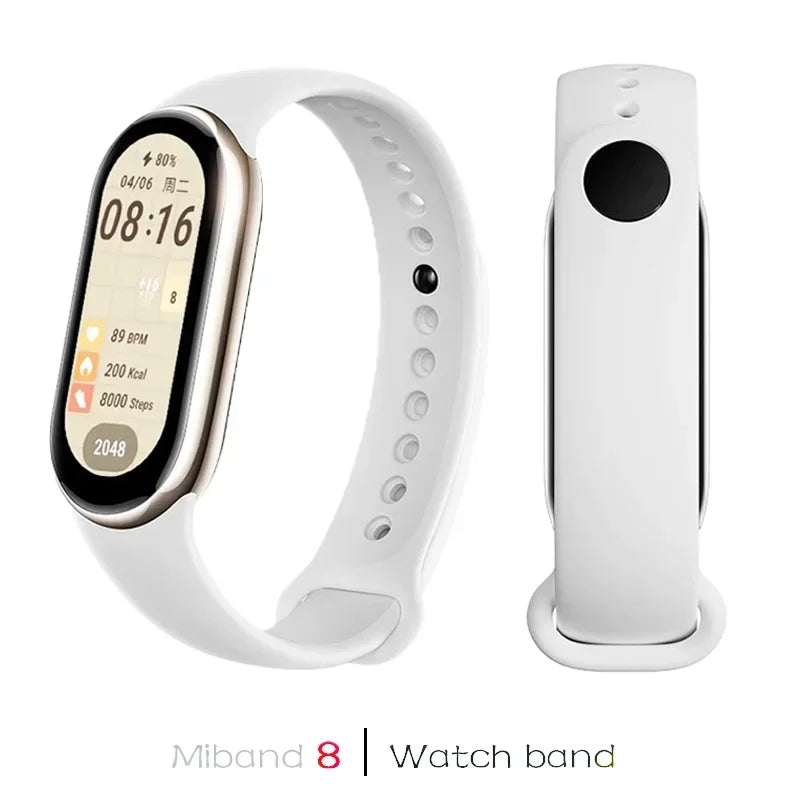 Waterproof Silicone Sport Strap for Xiaomi Mi Band 8/9 NFC – Replacement Smartwatch Bracelet