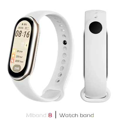 Waterproof Silicone Sport Strap for Xiaomi Mi Band 8/9 NFC – Replacement Smartwatch Bracelet