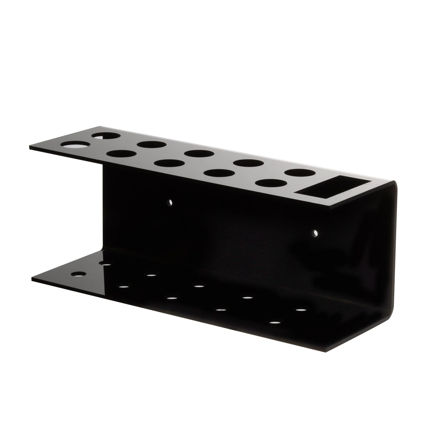 Acrylic Marker Pen Holder – Wall-Mounted 10-Slot Dry Erase Storage Rack for Office