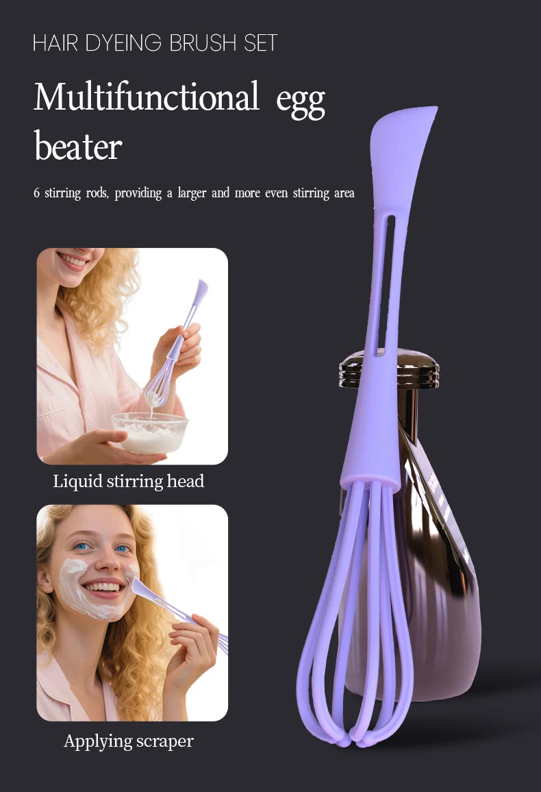 4-Piece Professional Hair Dyeing Set – Tinting Bowls with Brushes, Large Capacity Reusable DIY Hair Styling Tools