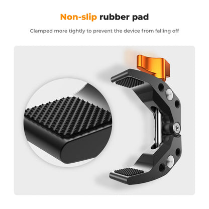 K&F Concept Multi-Functional Super Clamp with Double 360° Ball Head Magic Arm for GoPro, Insta360, DJI Osmo Action Camera, and Phone