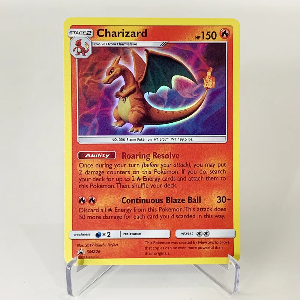 PTCG Charizard V VMAX EX GX Cards - Rare Collectible Battle and Proxy Trading Cards