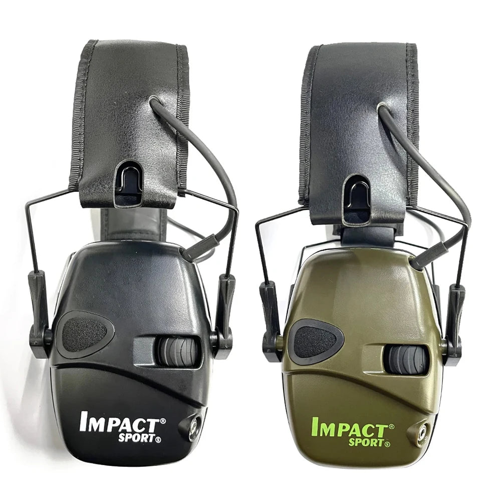Earmuffs Active Noise-Reduction Headphones — Electronic Hearing Protection for Shooting & Hunting with Carry Case