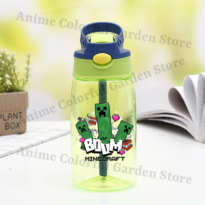 Game Theme Water Bottle - Cute Cartoon Portable Sports Cup for Boys & Girls