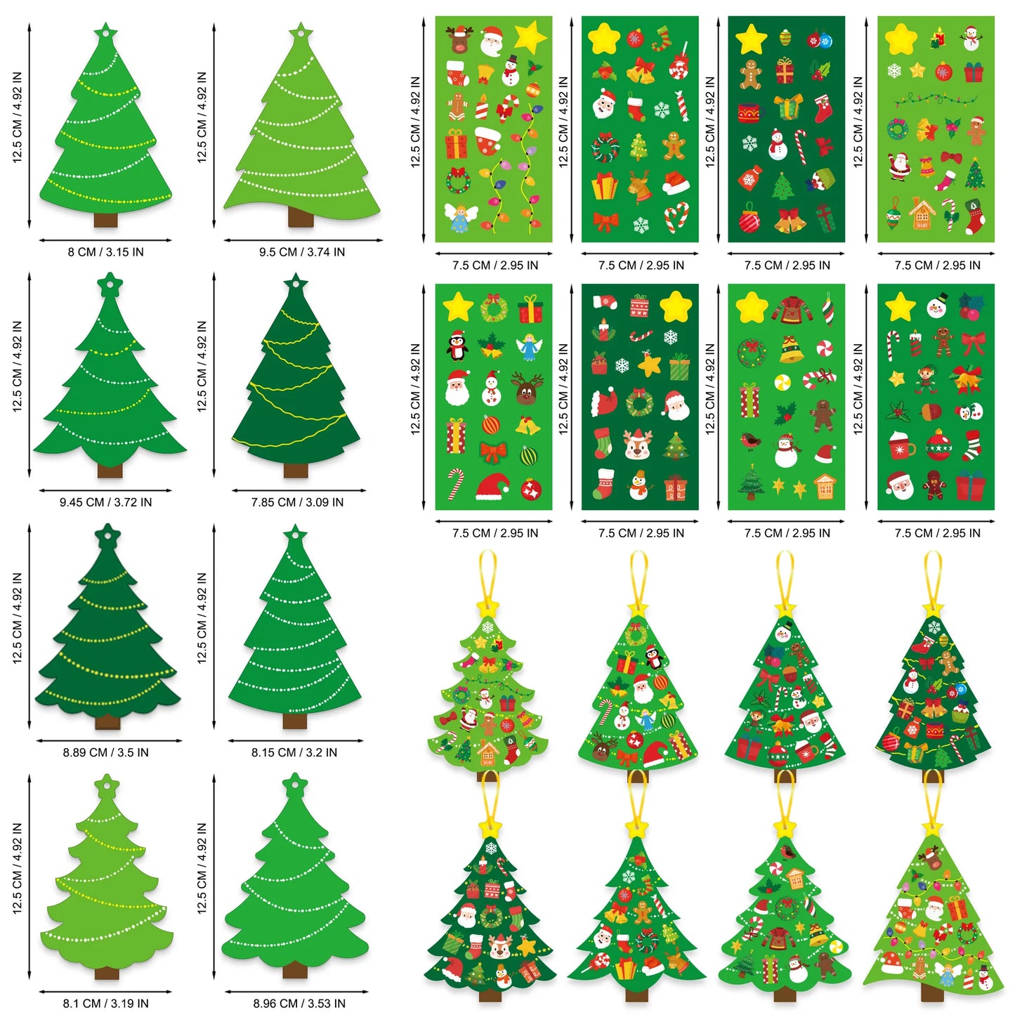 Kids DIY Christmas Tree Decor Kit – 2025 Christmas Ornaments & 2026 New Year Holiday Gifts