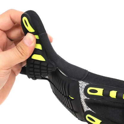 Cut-Resistant Safety Work Gloves - Anti-Vibration, Impact-Resistant & Oil-Proof Nitrile-Dipped Protective Gloves