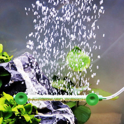 Aquarium Air Pump Diffuser – Extendable Tube with Suction Cup, Air Stone for Fish Tank Waterscape & Bubble Diffusion