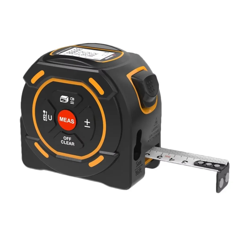 3-in-1 Laser Distance Measure 40/60M — Infrared Smart Ruler High-Precision Measuring Tool