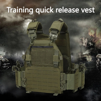 Outdoor Training Vest – Multi-Functional Waterproof MOLLE Expansion Quick-Release Wear-Resistant Tactical Vest