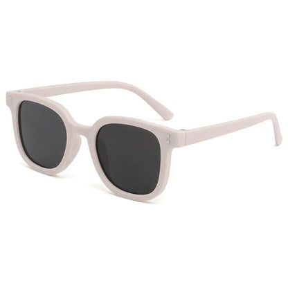 KLASSNUM 2026 Kids Sunglasses – Large Square UV Protection Shades for Ages 2–8, Trendy Black Sun Glasses for Boys & Girls Outdoor Travel