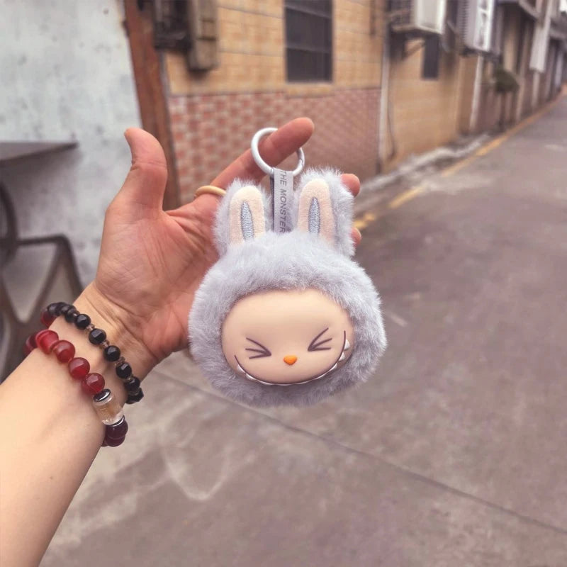 Labubu 2nd Gen Multi-Color Cute Doll Head Plush Toy — Backpack Pendant Keychain Anime Gift Box