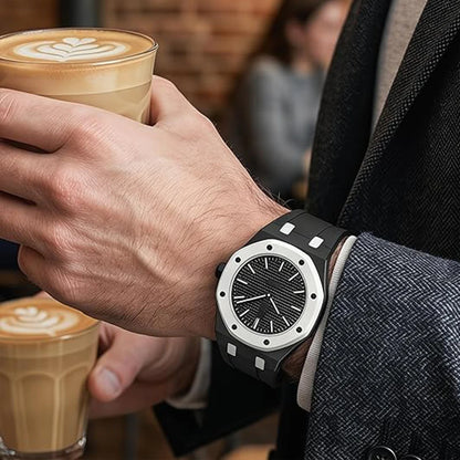 PC Watch Case & Silicone Strap - Wristwatch Modification Accessories for Swatch & AP Royal Oak Style Watches