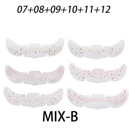 6pcs Metallic Fake Freckles Temporary Tattoos — Gold & Silver Face Stickers for Makeup and Hot Stamping